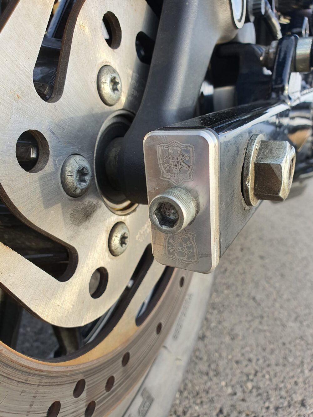 Chain Adjustment Plate Harley Davidson